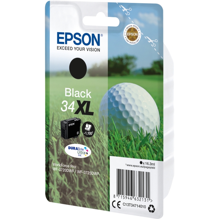 Epson Inkt - T347 inkt C13T34714010, 'Golfbal', XL, zwart
