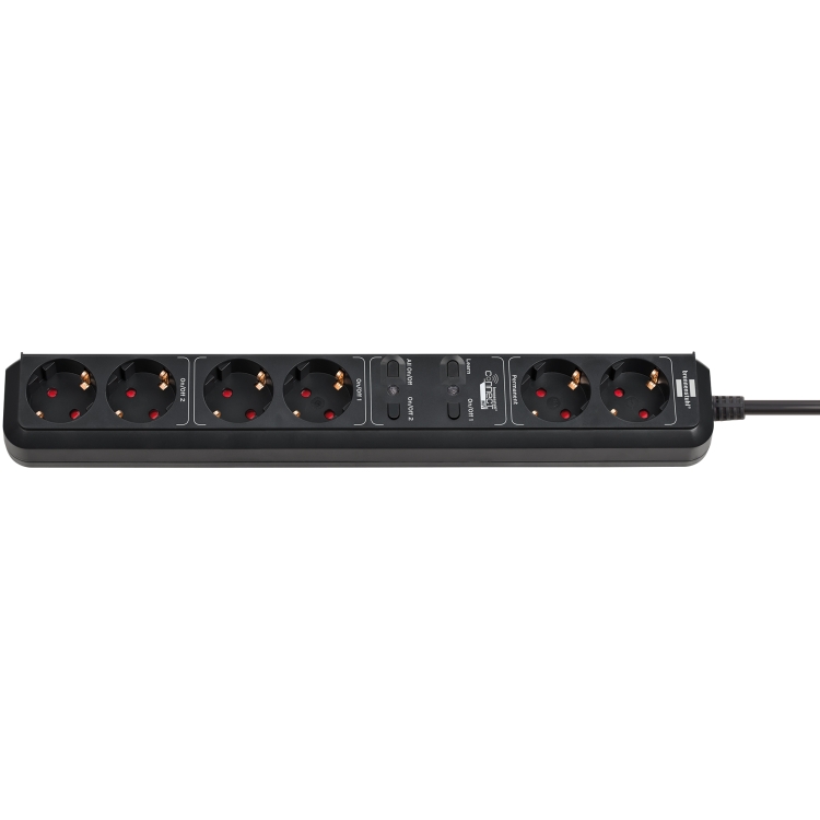 Brennenstuhl Connect Eco-Line Smart Stekkerdoos met 6-voudige timerfunctie stekkerdoos 1,5 meter kabel