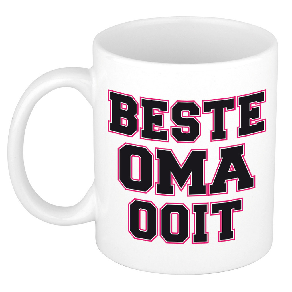 Beste oma ooit kado mok / beker wit voor verjaardag -