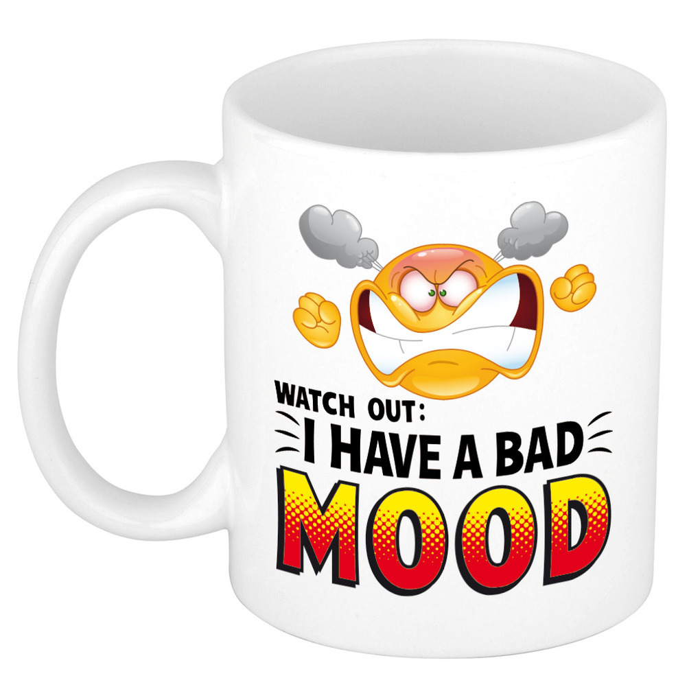 I have a bad mood collega mok / beker wit 300 ml -