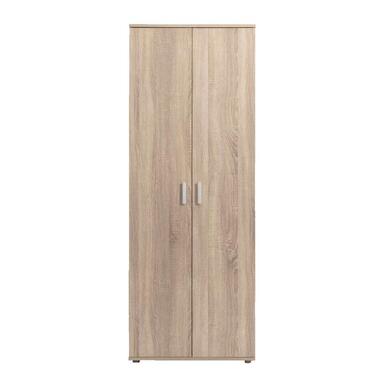 Kast Inca 2-deurs - eikenkleur - 184x70x34,5 cm - Leen Bakker