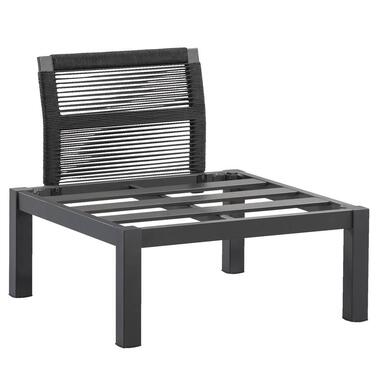 Le Sud loungestoel middenelement Ardeche - grijs - 78x72x66 cm - Leen Bakker