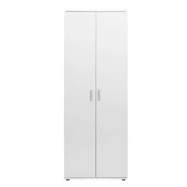 Kast Inca 2-deurs - wit - 184x70x34,5 cm - Leen Bakker