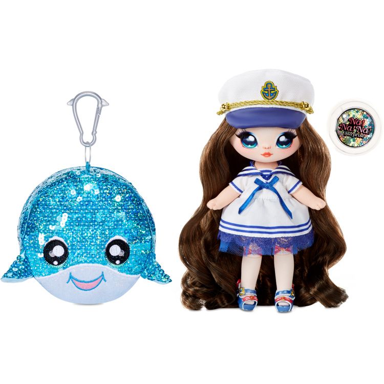 MGA Entertainment Na! Na! Na! Surprise 2-in-1 Sparkle Series 1 Fashion Doll - Sailor Blu pop