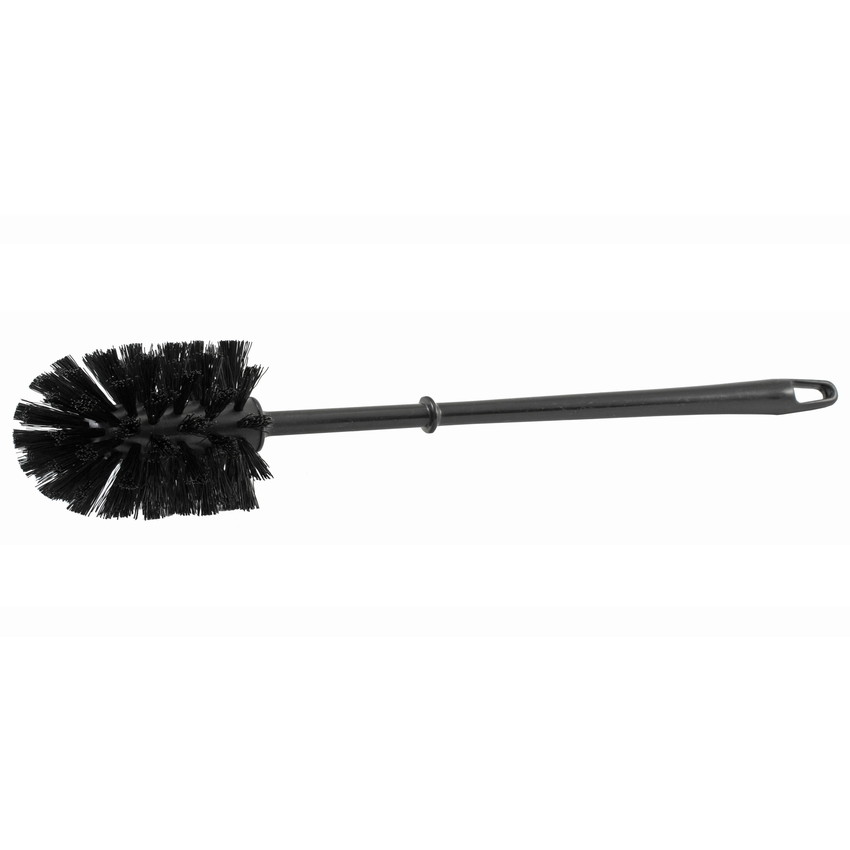 Wc/toiletborstel zwart kunststof 37 cm -