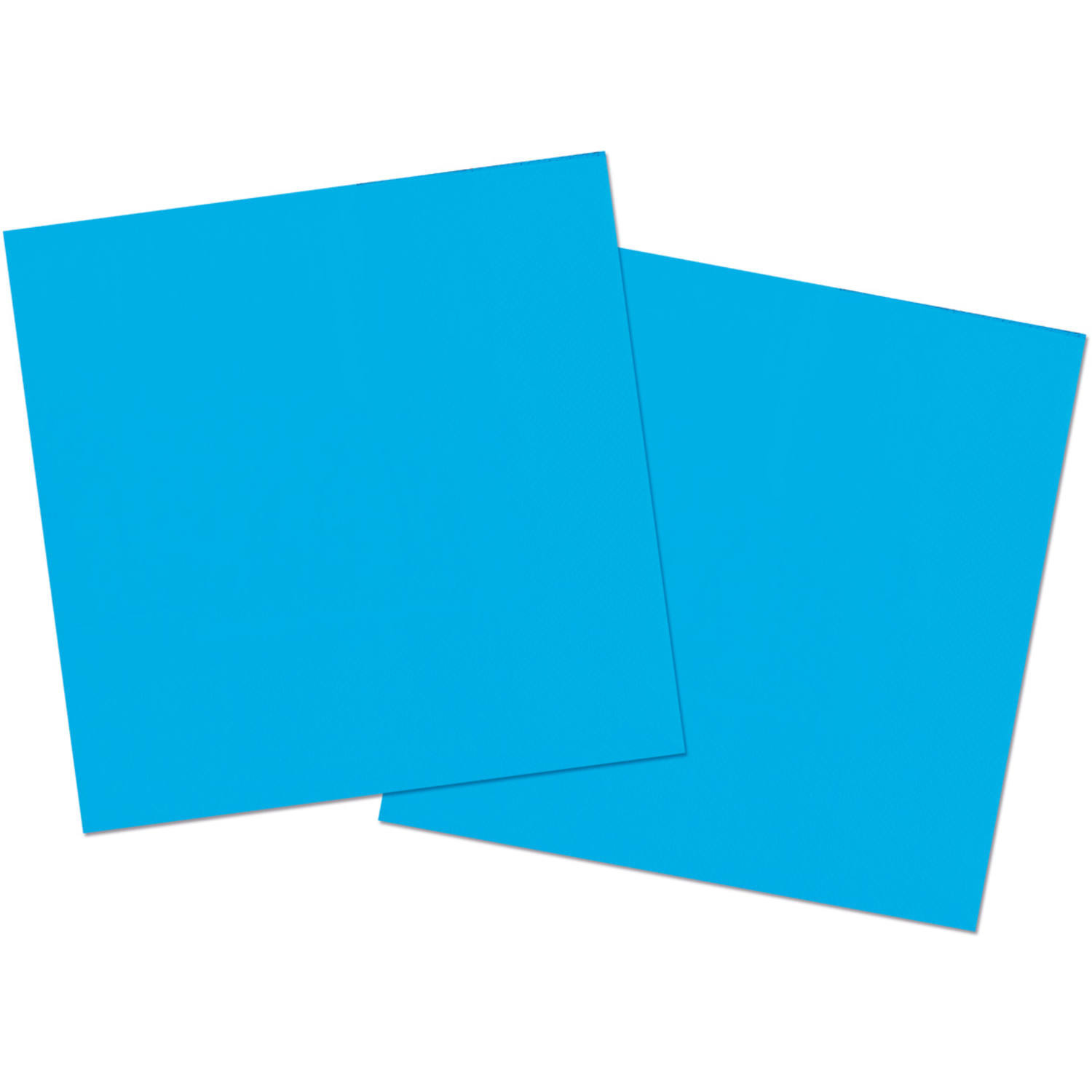 Servetten - 20x st - blauw - 33 x 33 cm - papier - feestservetten - lunch/diner servetjes -
