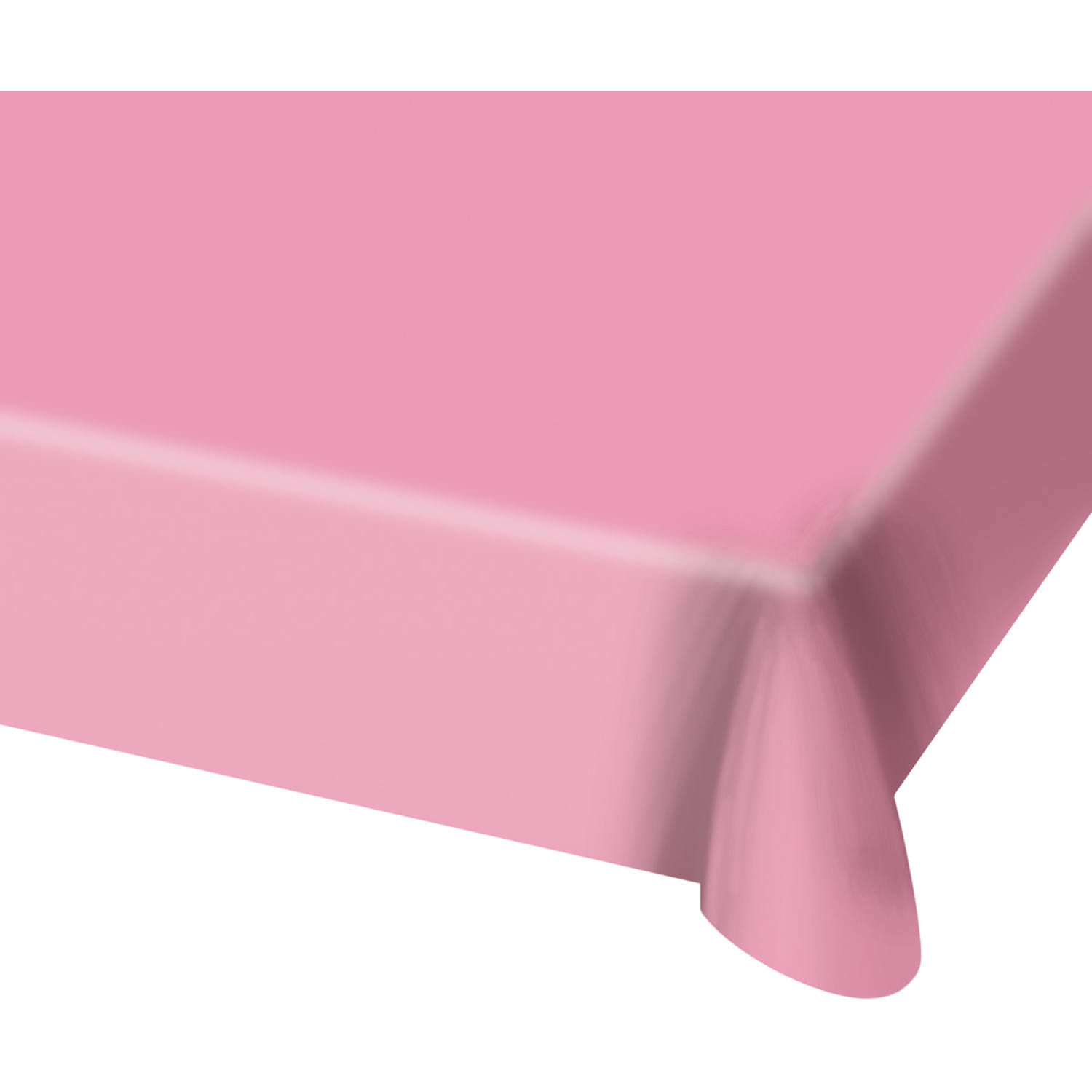 Tafelkleed - lichtroze - 130 x 180 cm - plastic - tafellaken - versiering - feesttafelkleden -