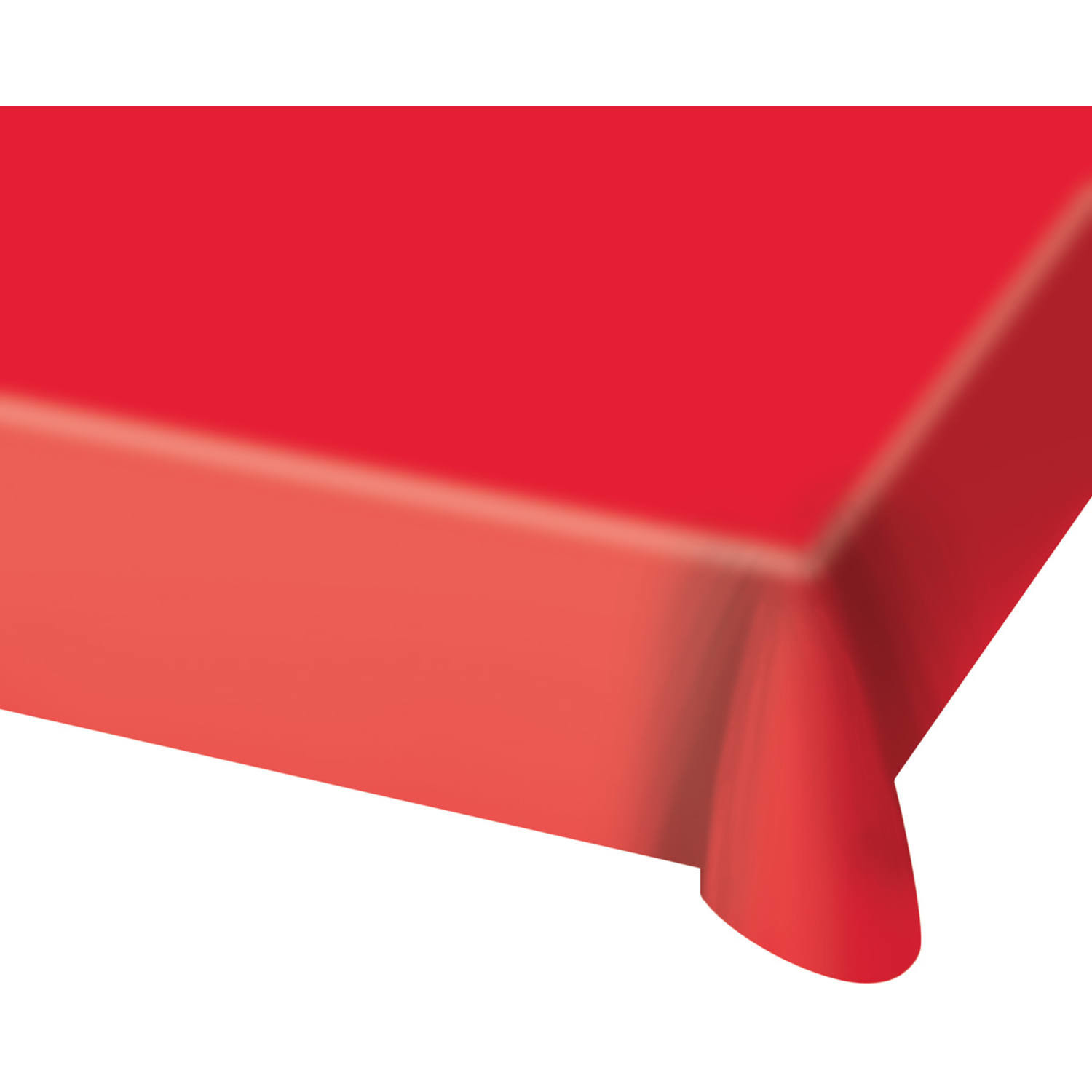 Tafelkleed - rood - 130 x 180 cm - plastic - tafellaken - versiering - feesttafelkleden -