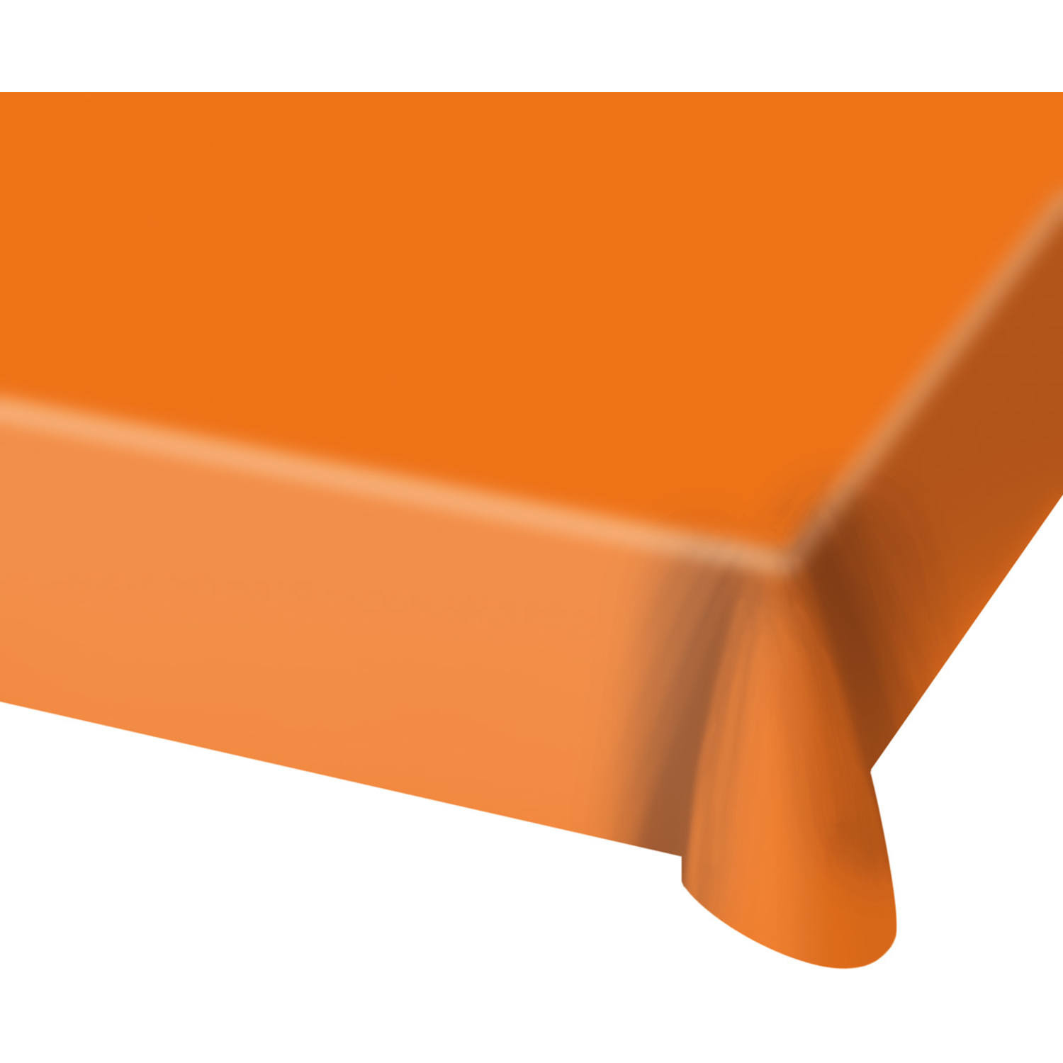 Tafelkleed - oranje - 130 x 180 cm - plastic - tafellaken - versiering - feesttafelkleden -