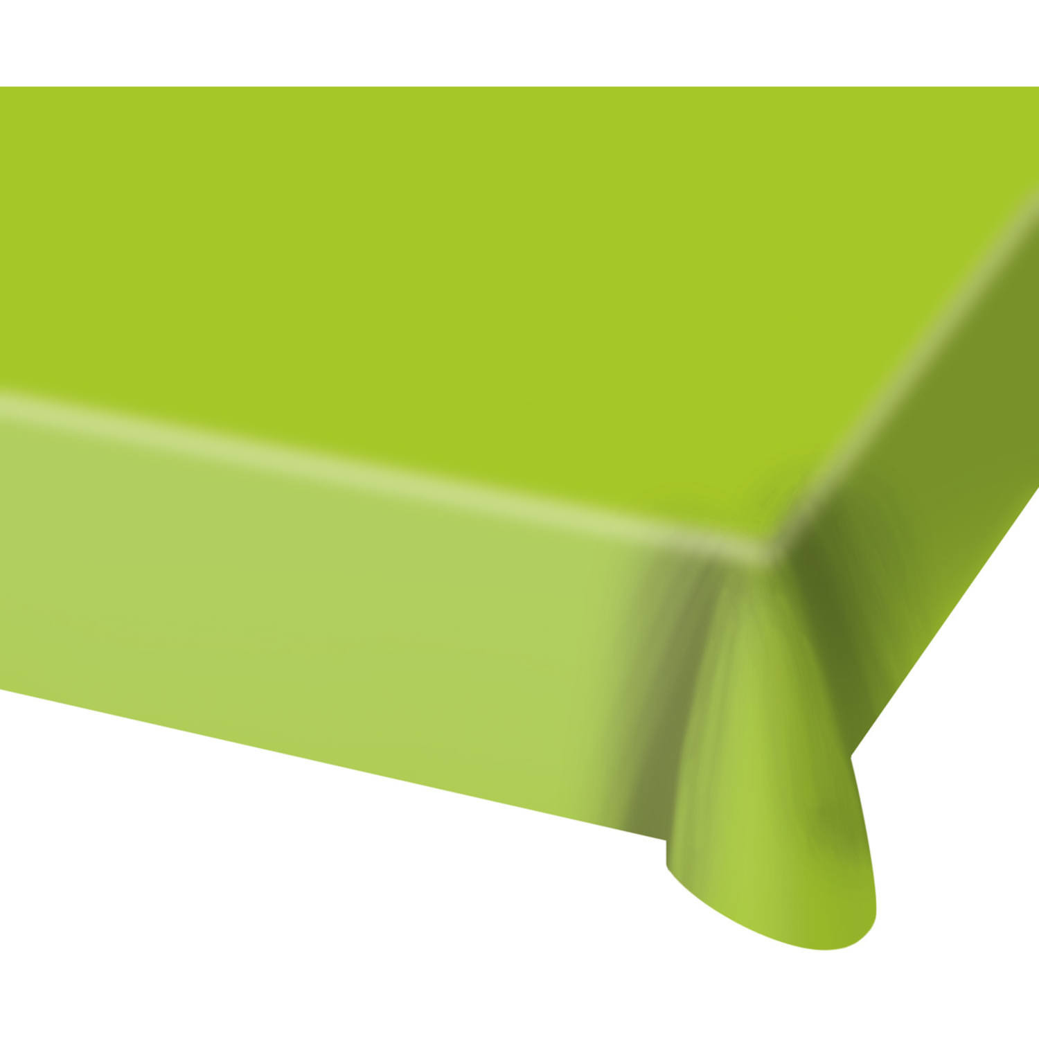Tafelkleed - lichtgroen - 130 x 180 cm - plastic - tafellaken - versiering - feesttafelkleden -