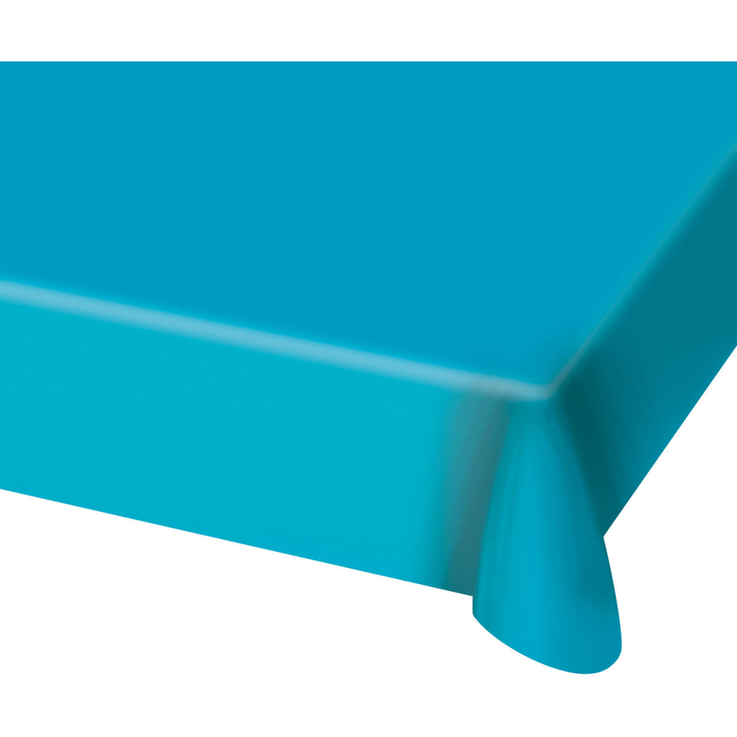 2x stuks tafelkleed van plastic blauw 130 x 180 cm -