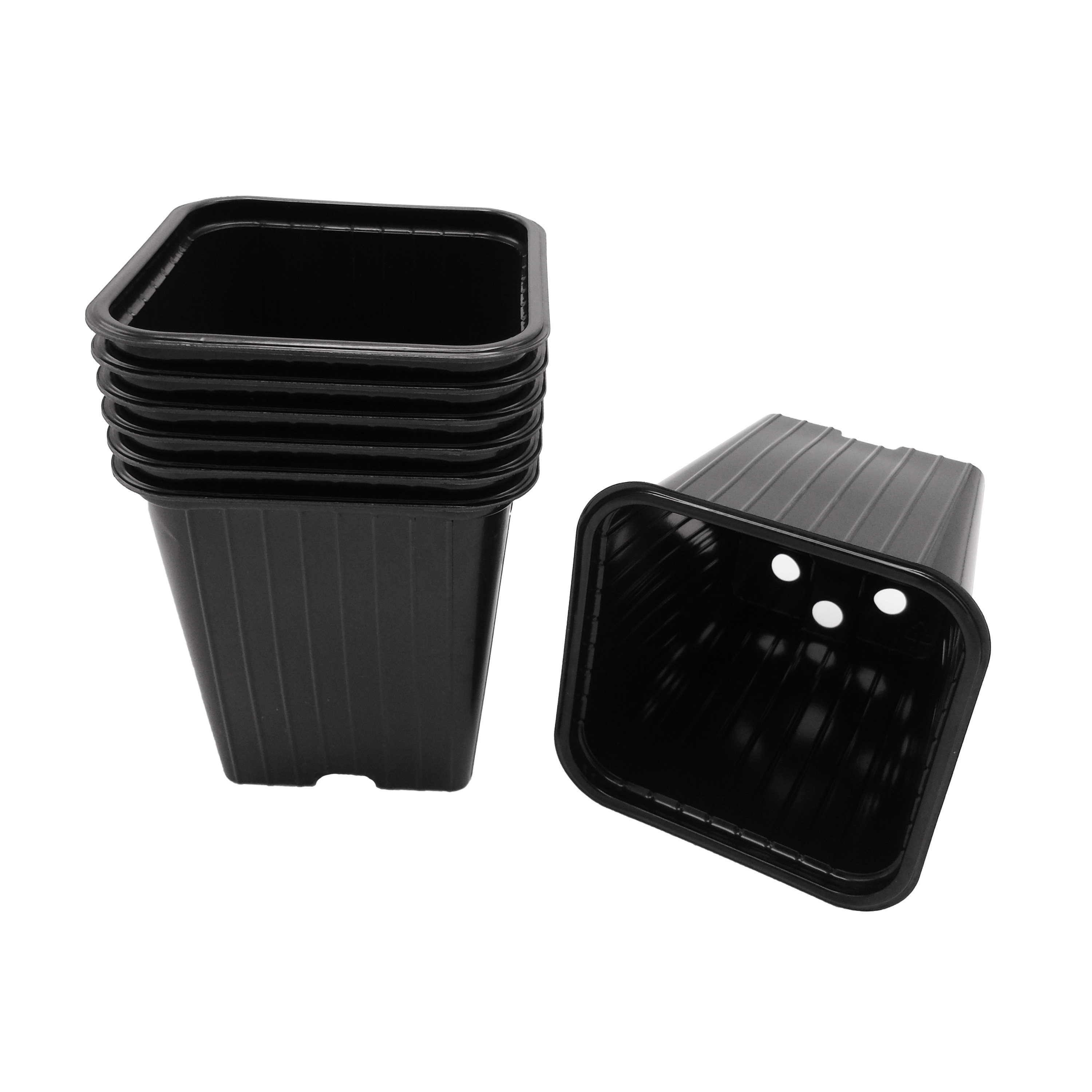 21x stuks Kunststof kweekpotjes/stekpotjes 9 x 9,5 cm -