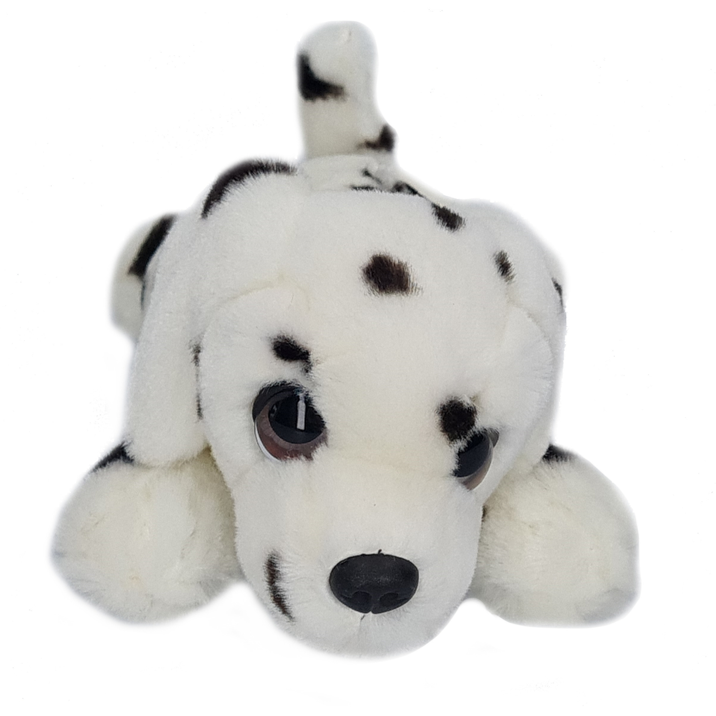 Pluche wit met zwarte stippen Dalmatier honden knuffel 25 cm -