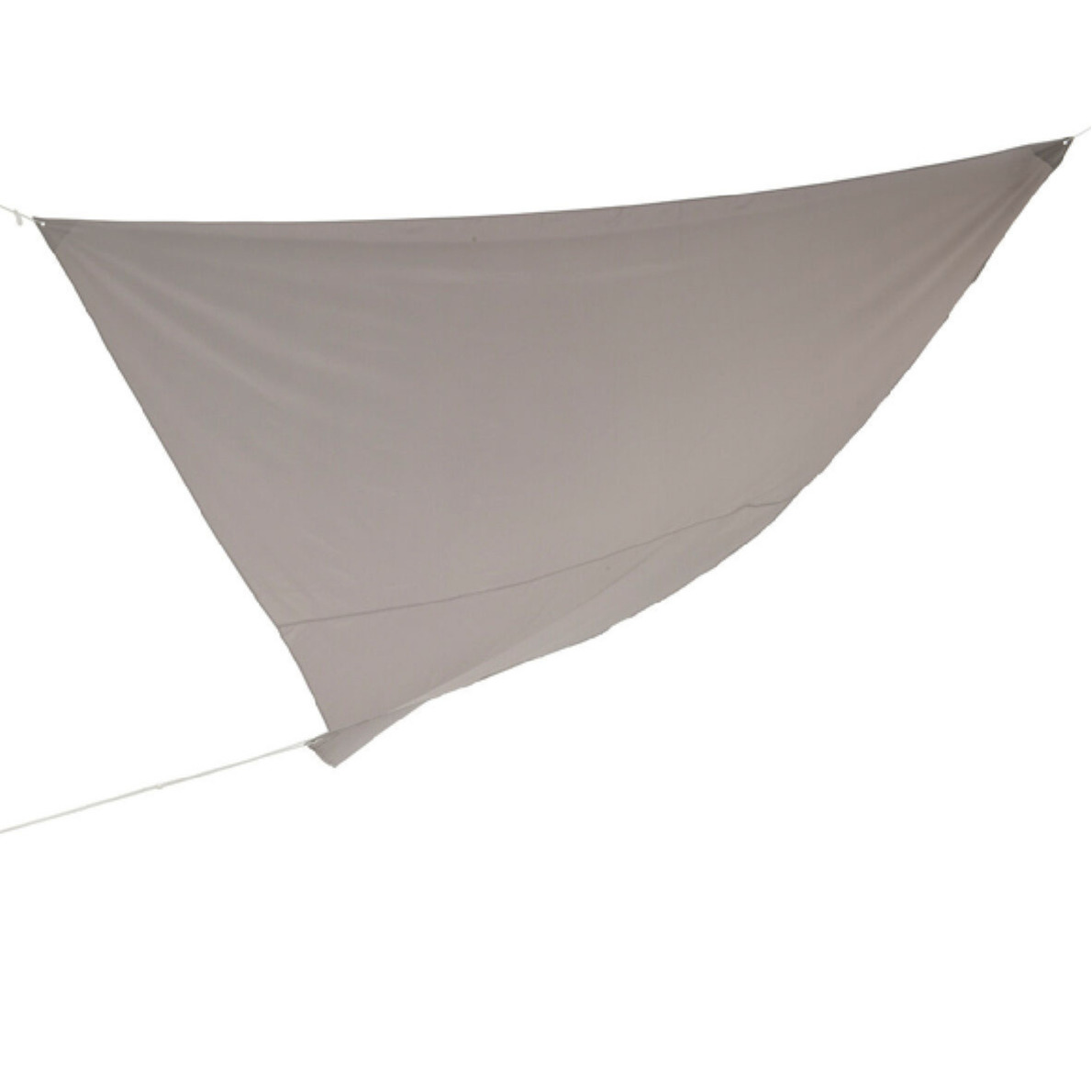 Schaduwdoek/zonnescherm driehoek grijs 3,6 x 3,6 x 3,6 meter -