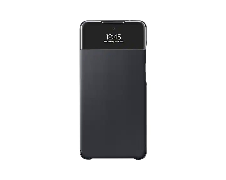 Samsung Galaxy A72 Smart S View Wallet Cover Telefoonhoesje Zwart