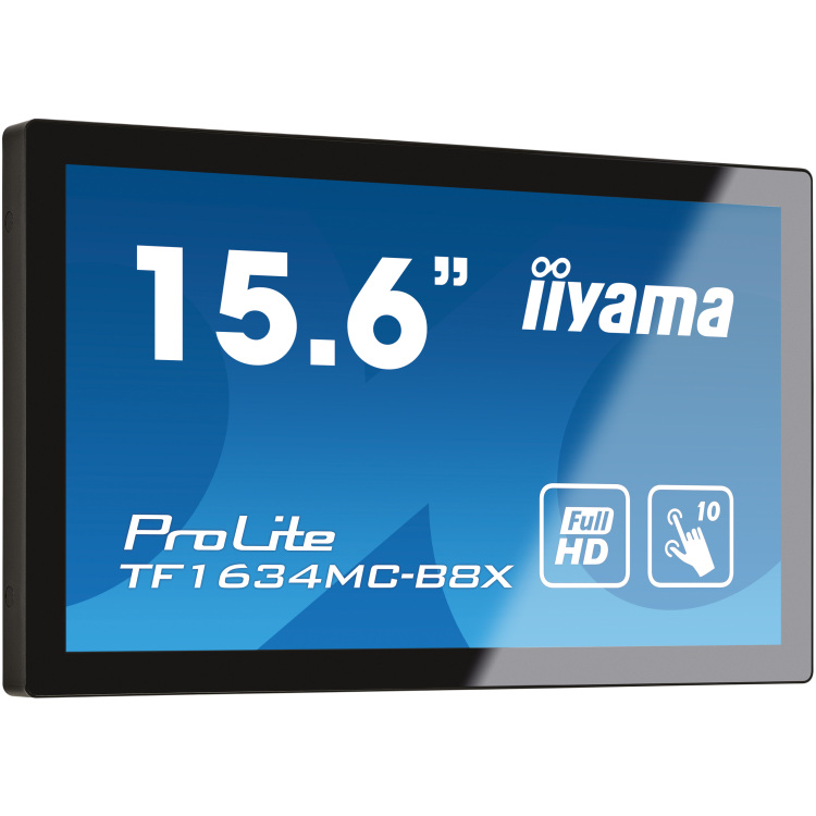 iiyama ProLite TF1634MC-B8X public display VGA, HDMI, DisplayPort, Touch