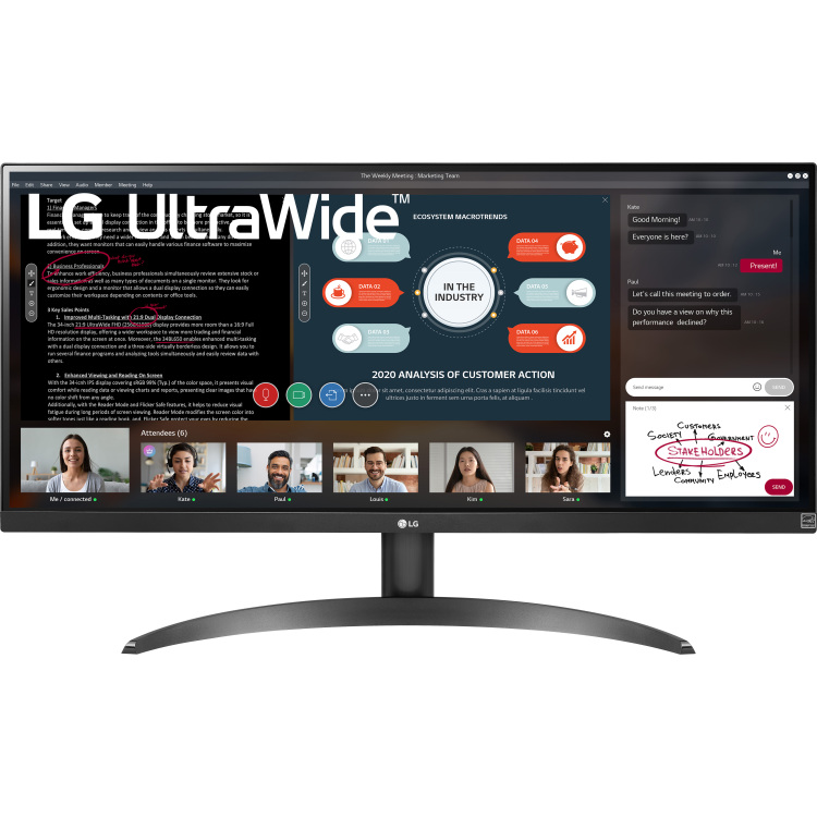 LG UltraWide 29WP500-B ledmonitor 2x HDMI, 75Hz, WFHD