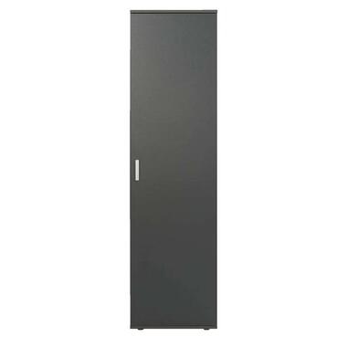 Kast Inca 1-deurs - antraciet - 184x50x34,5 cm - Leen Bakker