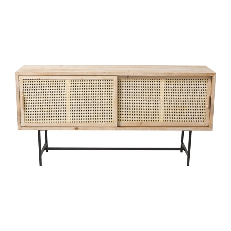 Webbing Sumatra dressoir - metalen poten - 80x160x42 cm
