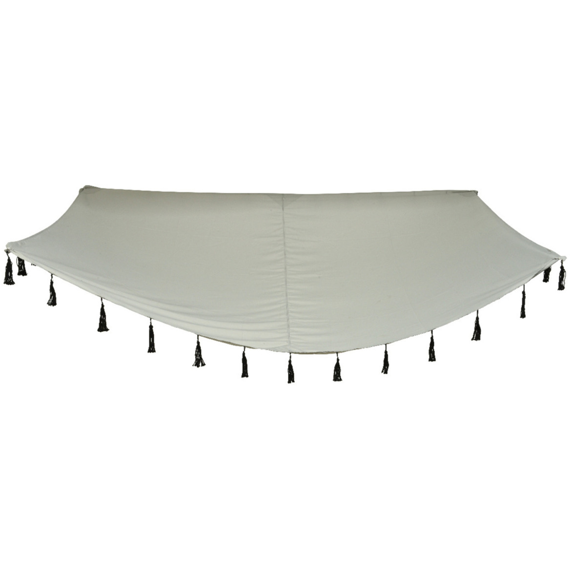 Schaduwdoek/zonnescherm zonneluifel grijs 3 x 2 meter -