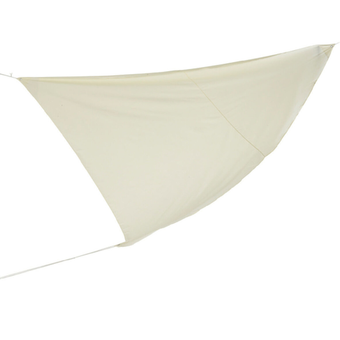 Schaduwdoek/zonnescherm driehoek wit 3,6 x 3,6 x 3,6 meter -
