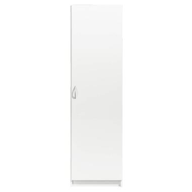 Kledingkast Varia 1-deurs - wit - 175x49x50 cm - Leen Bakker