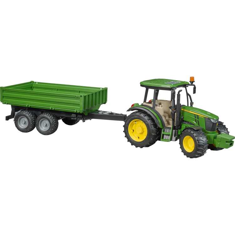 bruder John Deere 5115M met aanhanger modelvoertuig 02108