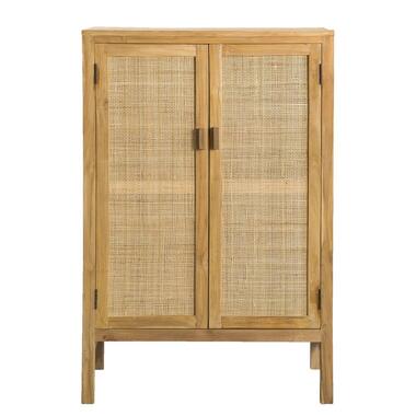 Kast Luna - bruin - 120x80x40 cm - Leen Bakker