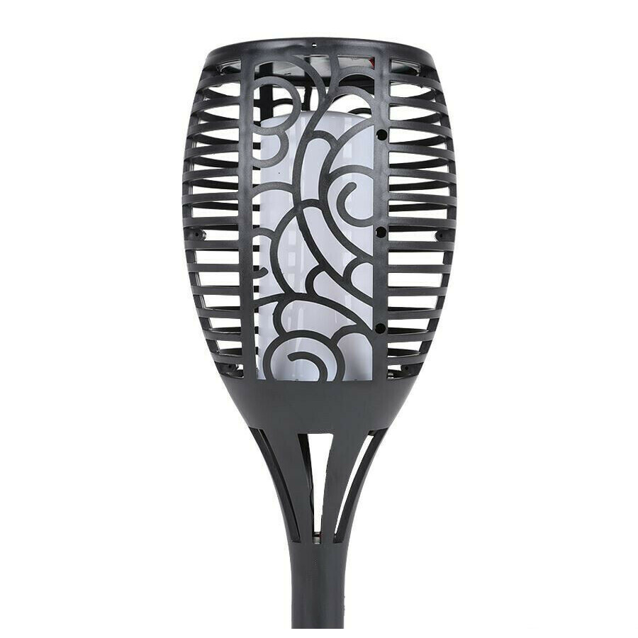 Solar tuinfakkel/tuinlamp vlam effect op zonne-energie 60 cm -
