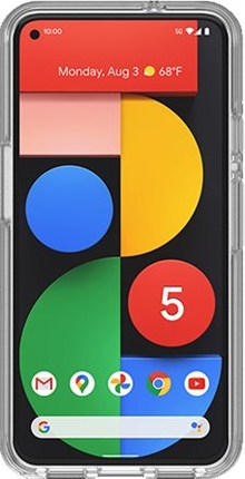 OtterBox Symmetry Series - Achterzijde behuizing voor mobiele telefoon - polycarbonaat, synthetisch rubber - transparant - voor Google Pixel 5