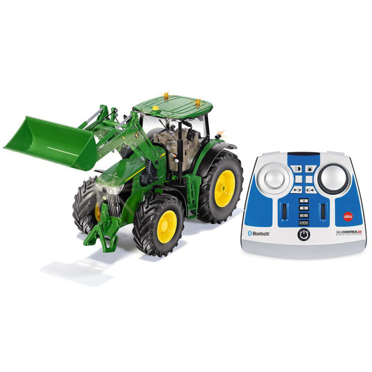 SIKU Control32 - John Deere 7310R met frontlader en Bluetooth afstandsbedieningsmodule rc 6795