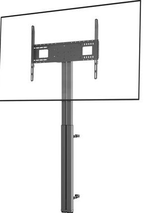 Stand - voor LCD-scherm (gemotoriseerd) - staal - matzwart - schermgrootte: 47"-90" - staand op vloer