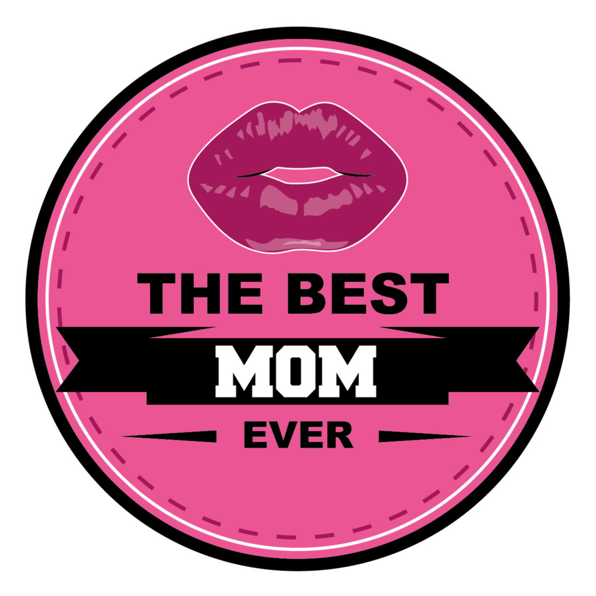 15x stuks Moederdag bierviltjes the best mom ever onderzetters roze -