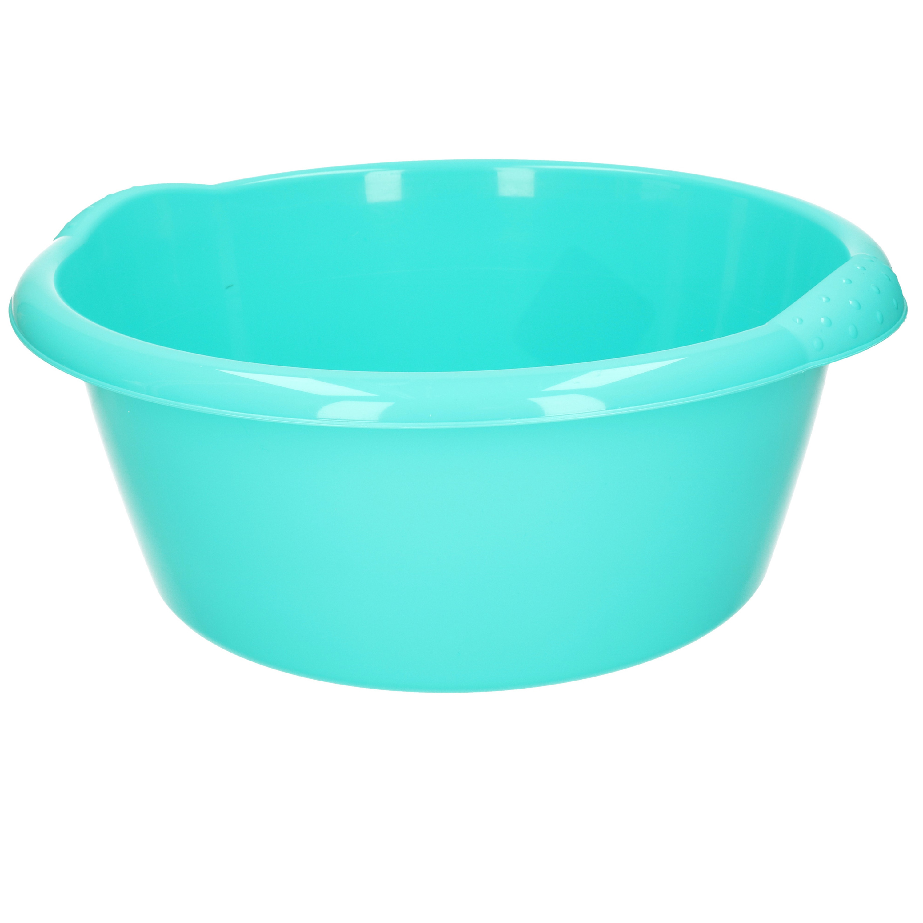 Ronde afwasteil/afwasbak turquoise blauw 10 liter 38 x 16 cm -