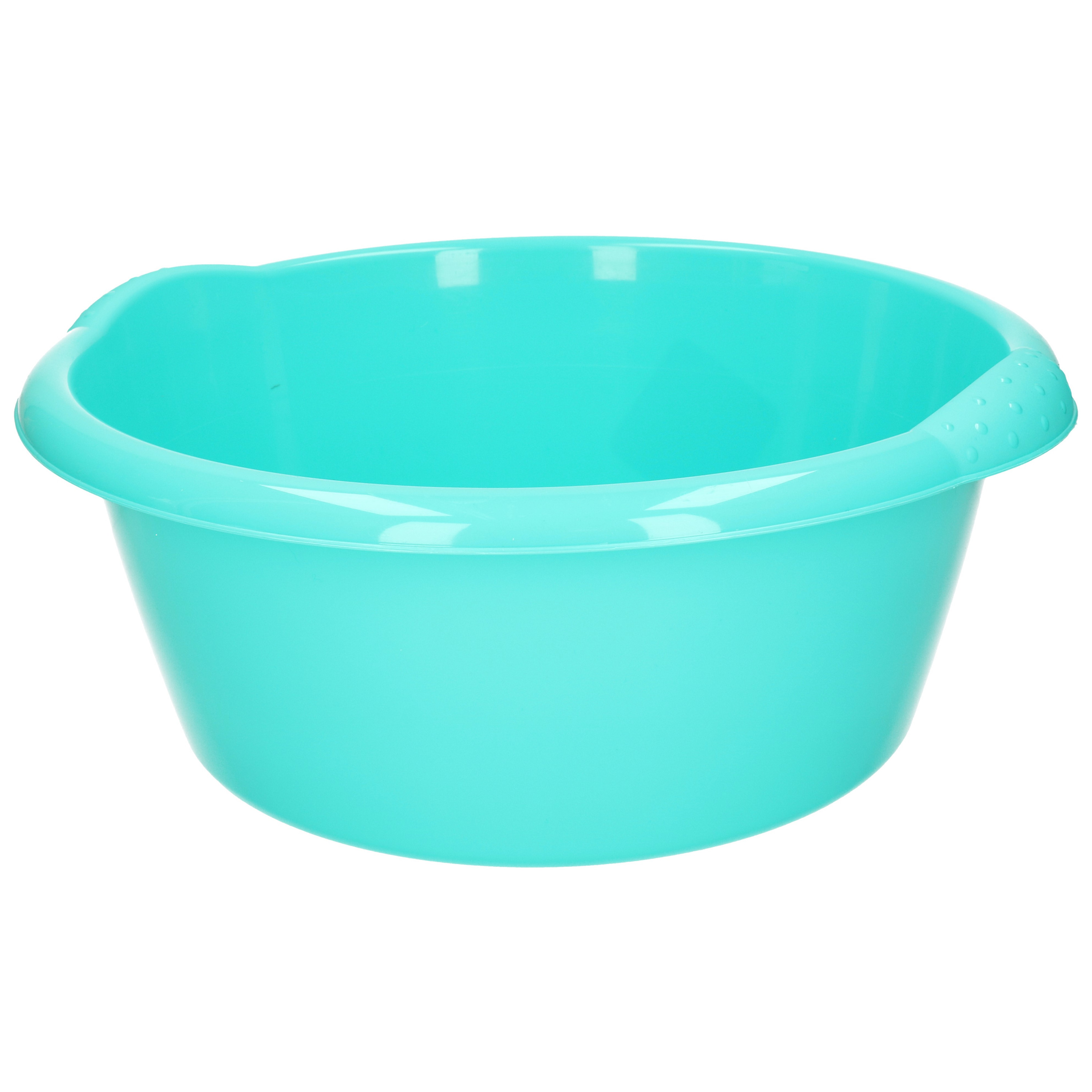 Ronde afwasteil/afwasbak turquoise blauw 15 liter 42 x 17 cm -
