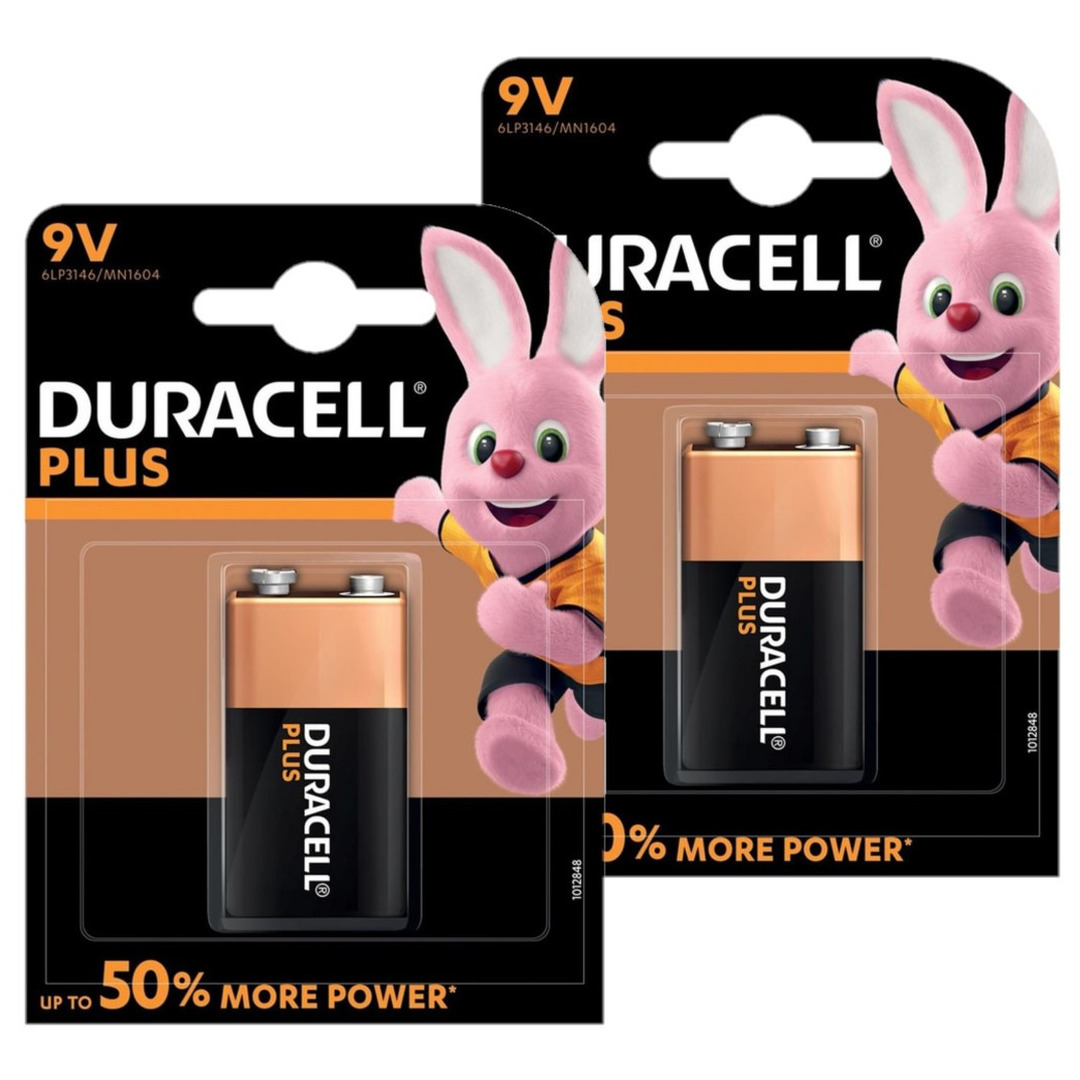 4x stuk Duracell V9 Plus batterij alkaline Lr61 9 V -
