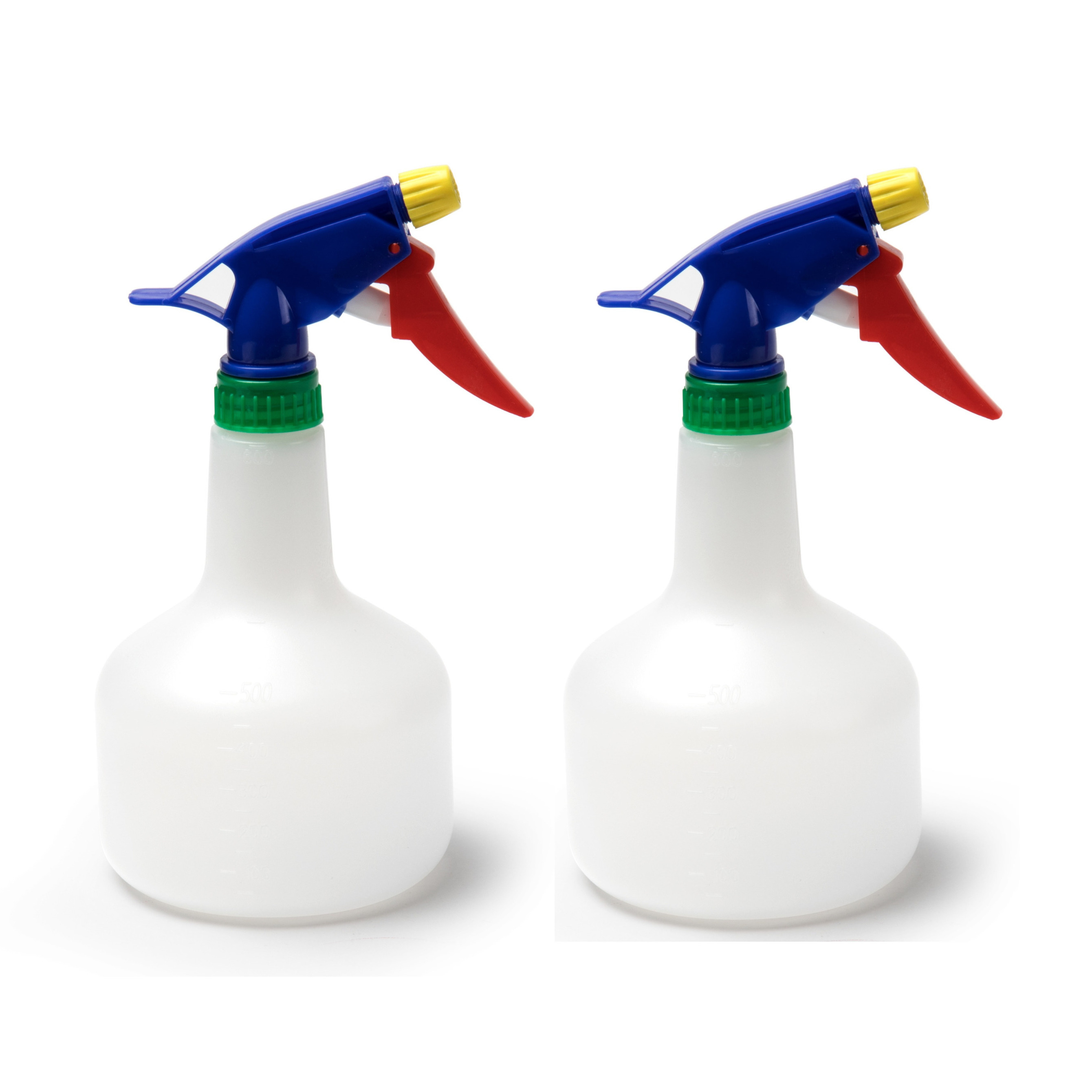 4x stuks waterverstuivers/plantenspuiten transparant 600 ml -