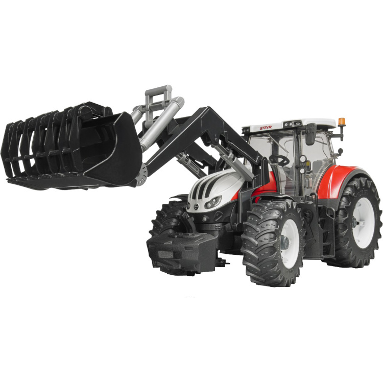 bruder Steyr 6300 Terrus CVT met frontlader modelvoertuig 03181