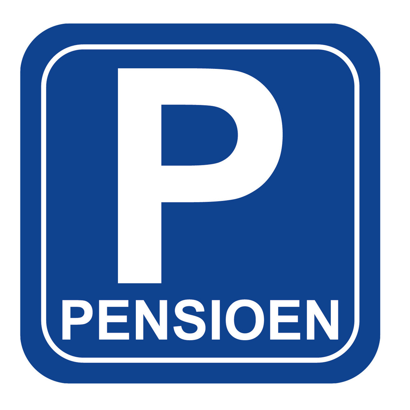 15x stuks Pensioen parkeerbord onderzetters / bierviltjes van karton -