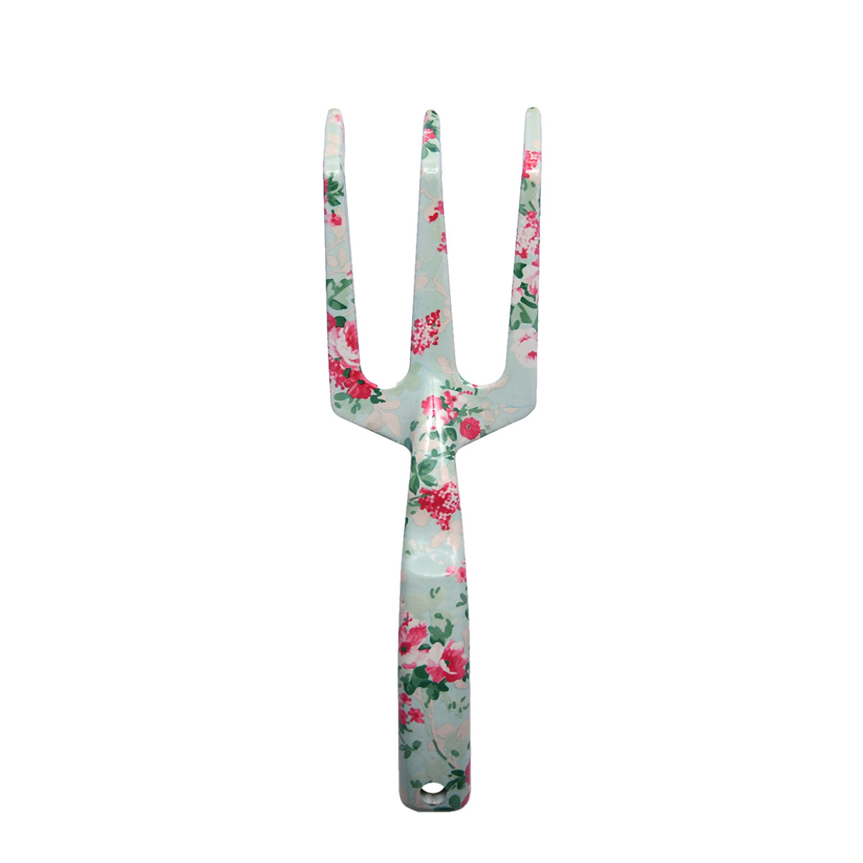 Handhark - rozenprint - metaal - 23 cm - bodemhark tuingereedschap -