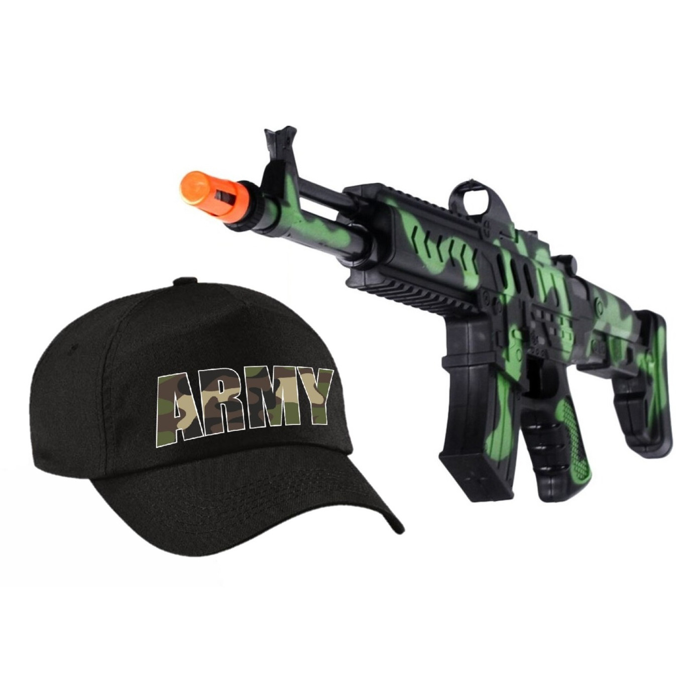 2-Delig speelgoed verkleedaccessoires set leger/soldaten voor kinderen -