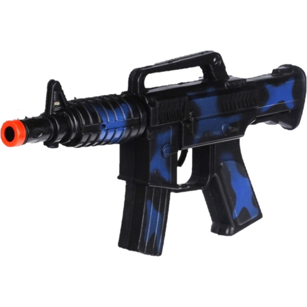 Verkleed wapen - machinegeweer - 27 cm - plastic -met geluid - 27 cm - speelgoed wapen -
