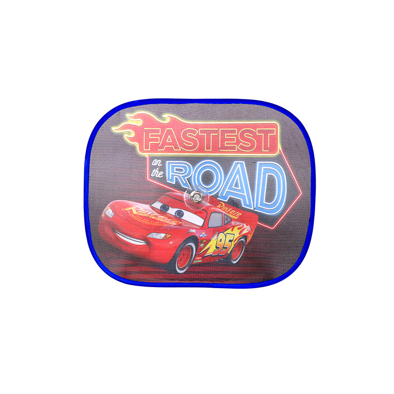 Set van 2x stuks Disney Cars auto zonneschermen 44 x 36 cm -