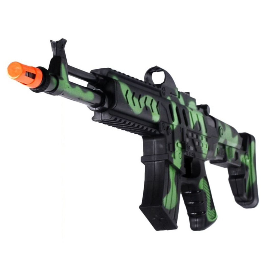 Speelgoed machinegeweer - met licht en geluid - camouflage - 50 cm - speelgoed geweer -