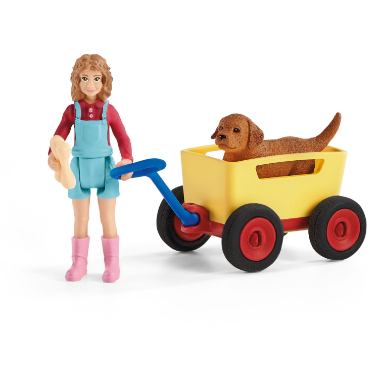 Schleich Farm World - Uitje met de bolderkar speelfiguur 42543