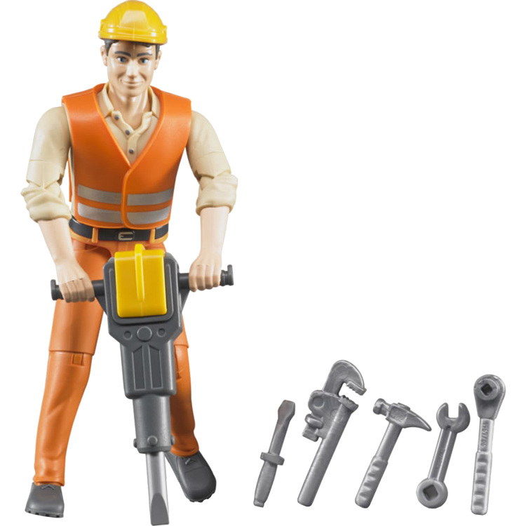 bruder bworld Bouwvakker met accessoires speelfiguur 60020