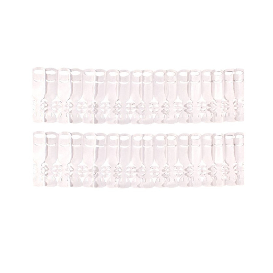 2x stuks slinger champagne fles thema wit 6 meter -