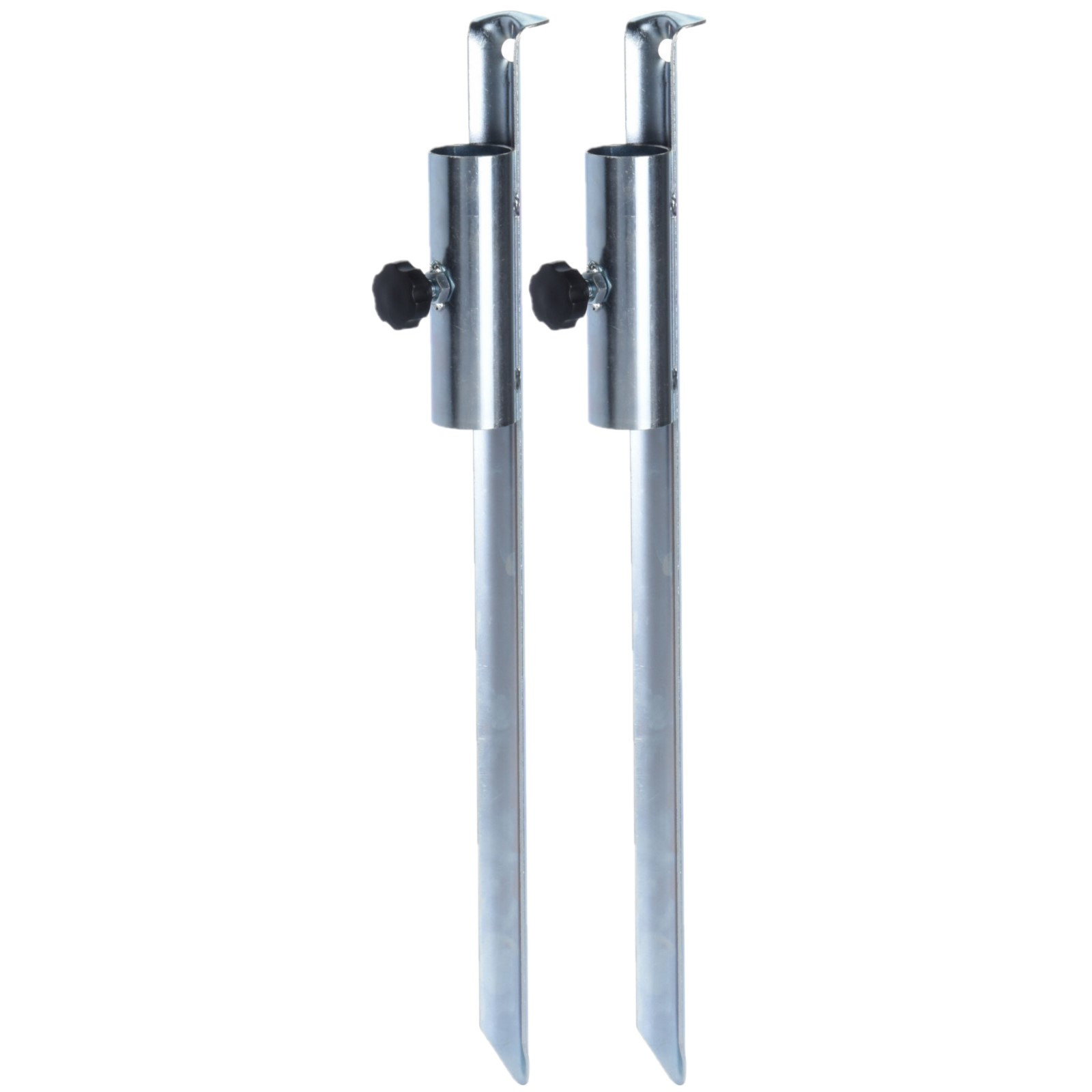 Set van 2x stuks parasolharingen metaal 49 cm -