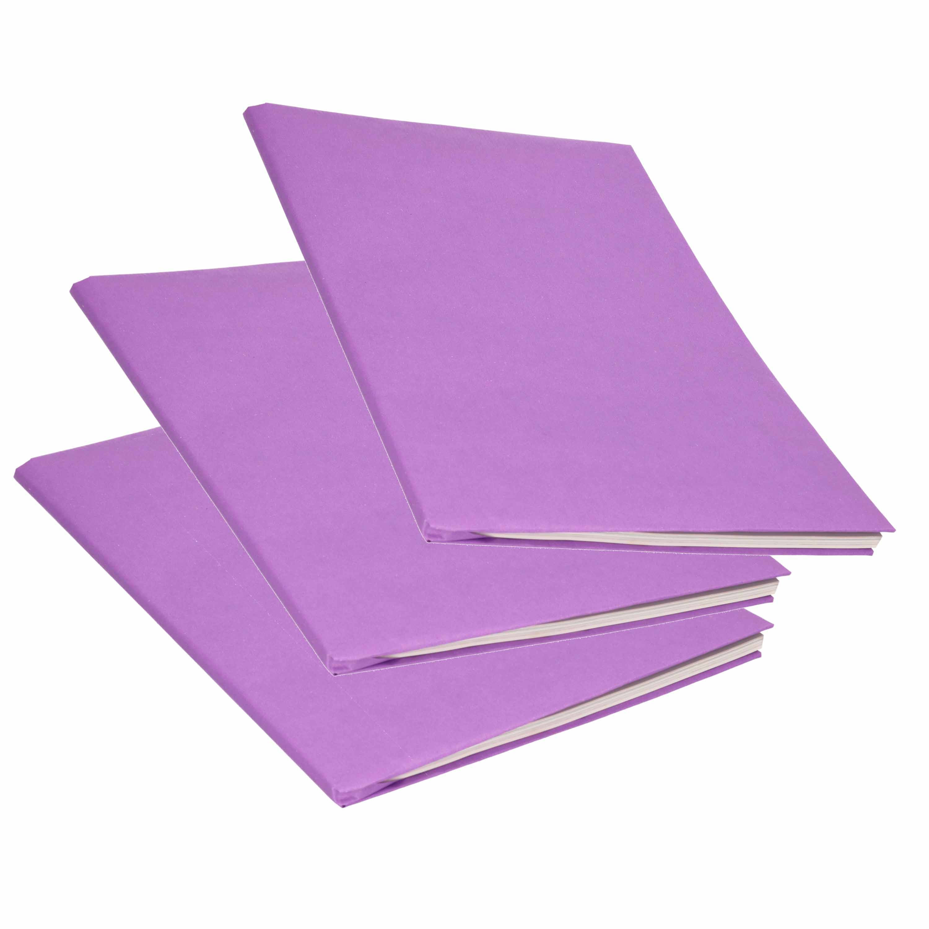 3x Rollen kraft inpakpapier paars 200 x 70 cm -