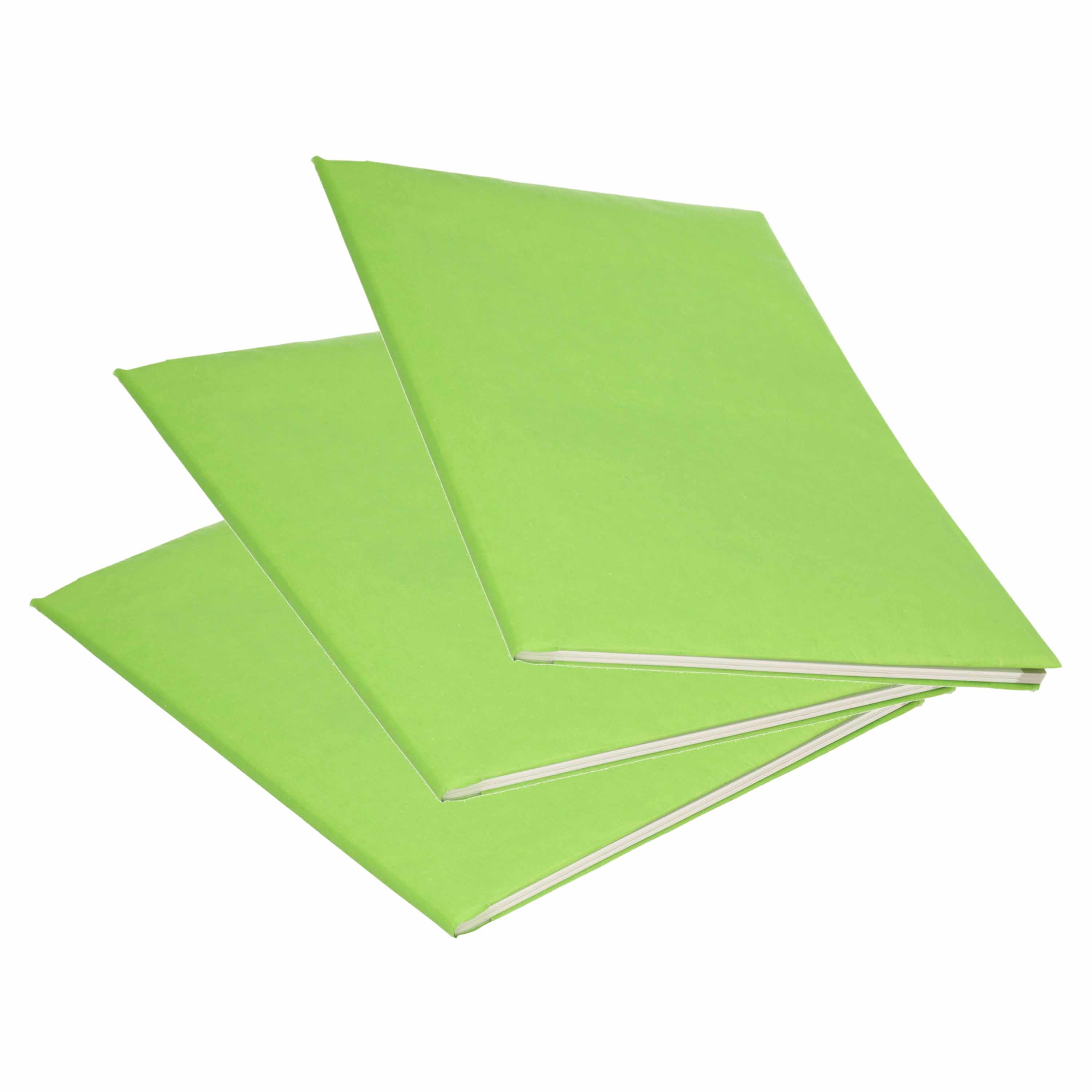 5x Rollen kraft kaftpapier groen 200 x 70 cm -